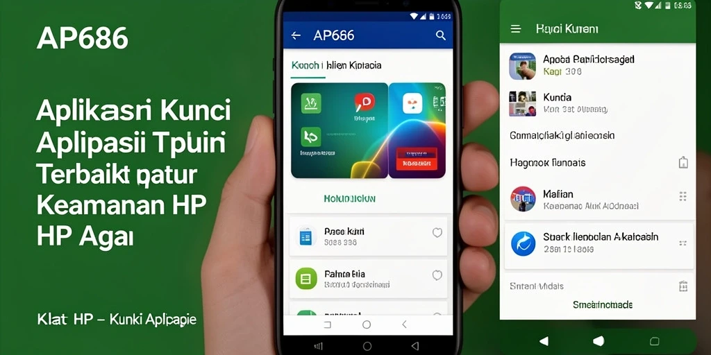 Antarmuka aplikasi Kunci Aplikasi AP686 yang menarik dan mudah digunakan.
