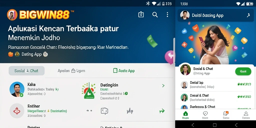 Antarmuka sederhana dan intuitif dari BIGWIN88 untuk aplikasi Dating.