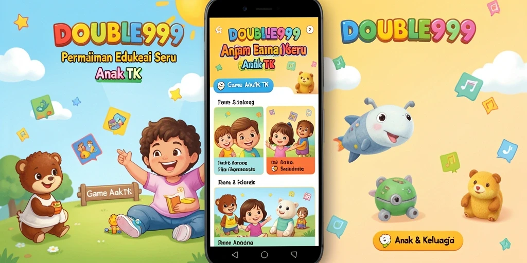 Antarmuka interaktif yang menyenangkan untuk anak-anak.