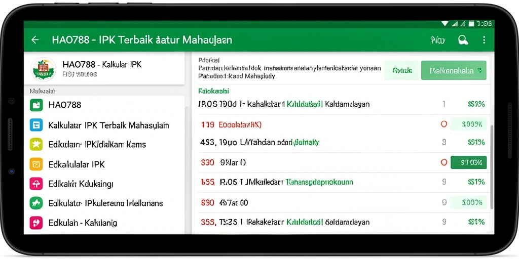 Antarmuka HAO788 menampilkan fungsi Kalkulator IPK yang mudah digunakan.