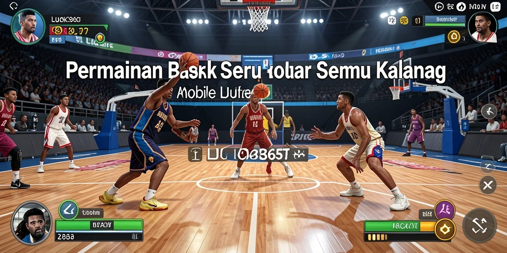 Tampilan antarmuka LUCK365 saat bermain game Basket yang seru.