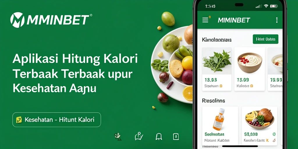Tampilan antarmuka MIMINBET yang memudahkan hitung kalori.