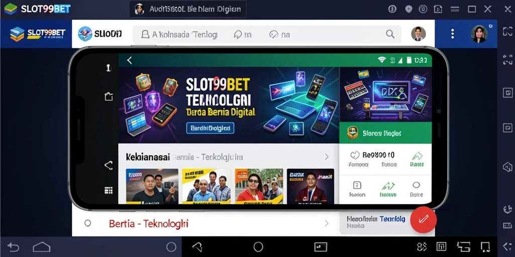 Tampilan antarmuka aplikasi SLOT99BET yang modern dan intuitif.