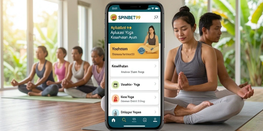 Tampilan antarmuka aplikasi SPINBET99 untuk latihan Yoga yang nyaman.