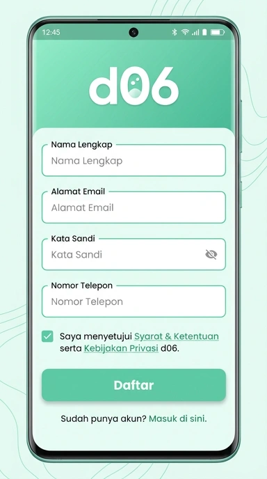 Panduan Membuat Akun Baru d06 untuk Pengguna Android