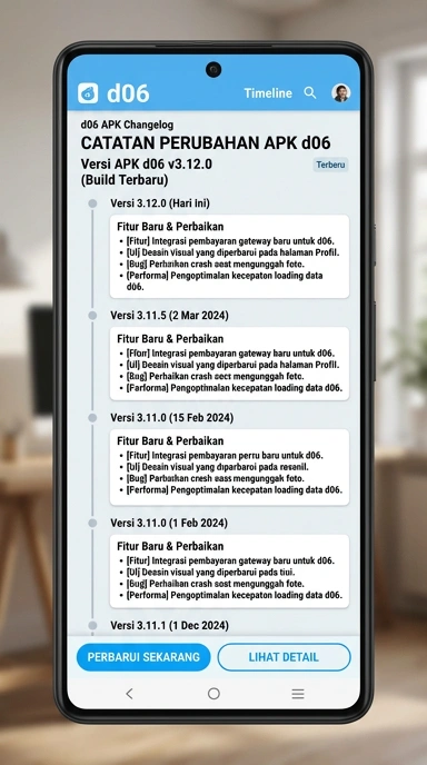 Riwayat Versi d06 untuk Pengguna Android